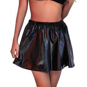 NEW BELLE CHER metallic mini skort in black